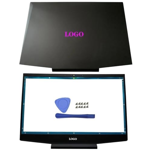 Lila LCD-Rückabdeckung, vordere Blendenscharniere, Handballenauflage und unteres Gehäuse, kompatibel mit 15-DK-Laptop-Modellnummern L56914-001, L57593-001, L65255-001(AB Cover) von TRyYCB