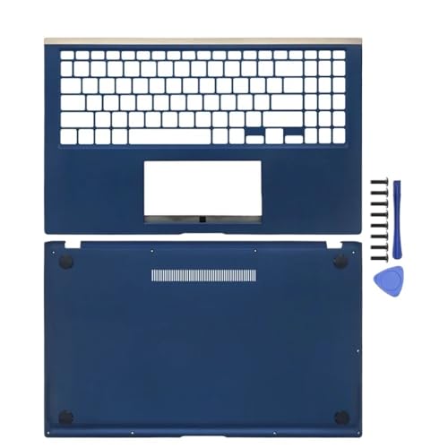 Mit ZenBook 15 UX534 kompatible Laptop-Hülle inklusive LCD-Rückabdeckung, Frontrahmenscharnieren, Handballenauflage und Gehäuseunterseite(Blue CD Cover) von TRyYCB