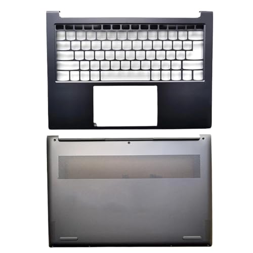 Silbergraues Laptop-Hüllen-Set Compatible with Yoga 14S 2021, kompatible LCD-Rückabdeckung, Handballenauflage, oberes Gehäuse und unteres Gehäuse(Gray CD Cover) von TRyYCB