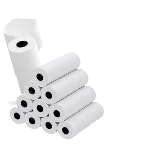 TRyYCB 80mm Thermalpapier kompatibel mit 80 x 40 mm und 80 x 30 mm Quittungsdruckern Kompatibel mit Tintenlose POS- und PDA -Druck in Supermärkten(3Rolls 80x40mm) von TRyYCB