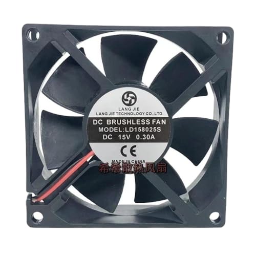 TRyYCB 80x80x25mm Kühlventilator Kompatibel mit Lang Jie LD158025S 15 V 0,30a kompatibel mit elektrischen Schweißmaschinen TRyYCB 80x80x25mm Kühlventilator Kompatibel mit Lang Jie LD158025S 15 V 0,30a kompatibel mit elektrischen Schweißmaschinen von TRyYCB