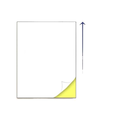 TRyYCB A4 druckbare Etiketten Mattes glänzend Kompatibel mit kompatible Laser- und Tintenstrahlmaschinen(A4-Matte-50PCS) von TRyYCB