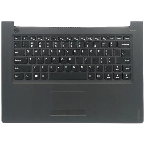 TRyYCB Kompatible Handballenauflage-Tastatur-Unterseite Kompatibel mit Xiaoxin 310-14ISK 310-14IKB 510-14ISK Laptop-Zubehör in Schwarz, Silber, Weiß(Black US Keyboard) von TRyYCB