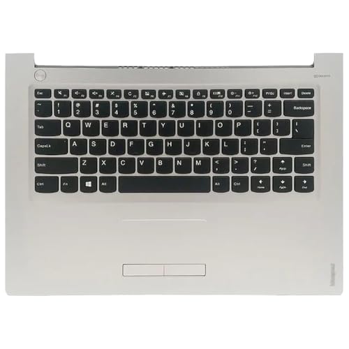 TRyYCB Kompatible Handballenauflage-Tastatur-Unterseite Kompatibel mit Xiaoxin 310-14ISK 310-14IKB 510-14ISK Laptop-Zubehör in Schwarz, Silber, Weiß(Silvery US Keyboard) von TRyYCB