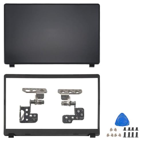 TRyYCB LCD-Rückzugsabdeckung und Frontblendeersatz Kompatibel mit kompatible Aspire 3-Modelle A315-42 A315-42G A315-54 A315-54K A315-56-594W 15,6-Zoll-Laptop-Scharniere(Black ABH Cover) von TRyYCB