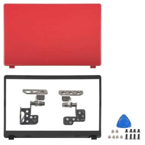 TRyYCB LCD-Rückzugsabdeckung und Frontblendeersatz Kompatibel mit kompatible Aspire 3-Modelle A315-42 A315-42G A315-54 A315-54K A315-56-594W 15,6-Zoll-Laptop-Scharniere(Red ABH Cover) von TRyYCB