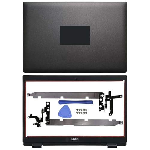 TRyYCB Laptop-Gehäuse-Ersatzteile Kompatibel mit 3420 E3420, einschließlich LCD-Rückabdeckung, vordere Blendenscharniere, Handballenauflage, Tastatur und unteres Gehäuse, kompatibel mit(AB Hinges) von TRyYCB
