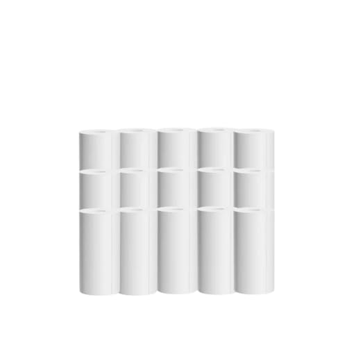TRyYCB Nicht kleber thermischer Druckerpapier, kompatibel mit Thermaltaschendruckern 15-Rolls Kompatibel mit Notizen Text Journal Photo Memo(5Rolls) von TRyYCB