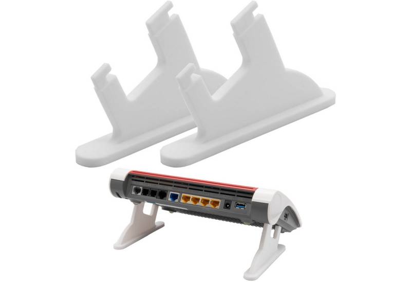 TSB Werk Modem 2x Fritzbox Tischhalter Tischfuß FRITZ!Box, 7590, 7530, 7510, AVM, Tischständer, Set von TSB Werk