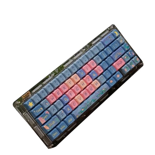 Hechi Night Tastenkappen XDA Profil PBT DyeSublimation 126 Tasten Tastenkappe Geeignet Für CrossCore Mechanische Tastatur Night Keycap Farbstoffsublimation PBT Material XDA Tastenkappen MX von TSBB