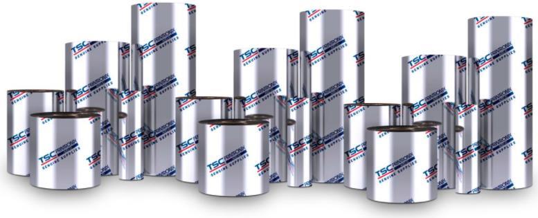 TSC 83mm X 110M 8300-PWX PREMIUM WAX 24ROLLS/CTN Thermoband Schwarz (P159014-001) von TSC