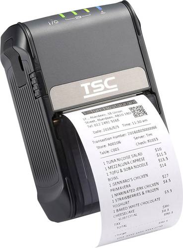 TSC ALPHA-2R Bon-Drucker Thermodirekt 203 x 203 dpi Schwarz USB, Bluetooth®, Akku-Betrieb von TSC