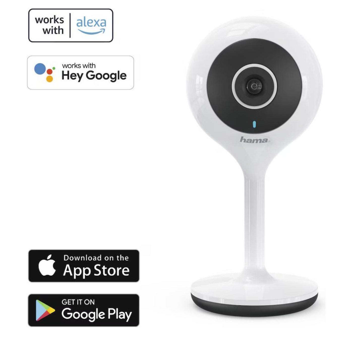 TSE Hama Überwachungskamera Innen 1080p Full HD Wlan Kamera als Babyphone Outdoor-Kamera TSE Hama Überwachungskamera Innen 1080p Full HD Wlan Kamera als Babyphone Outdoor-Kamera von TSE