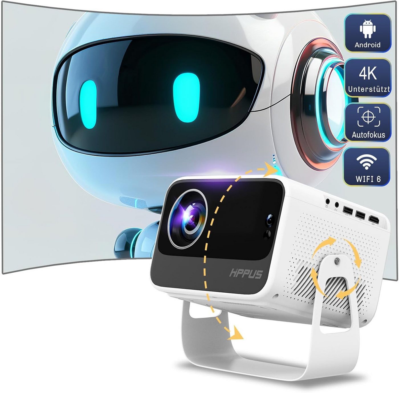 TSE M11 Smart Beamer Full HD 1080P, 4K, Android, WiFi 6, Bluetooth LCD-Beamer TSE M11 Smart Beamer Full HD 1080P, 4K, Android, WiFi 6, Bluetooth LCD-Beamer von TSE
