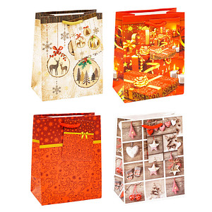 12 TSI Geschenktaschen Weihnachten Serie 9 Motiv sortiert 11,0 x 14,0 cm von TSI