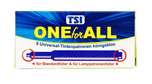 TSI 18055 Kombi-Tintenpatronen, 5er Packung, blau von TSI