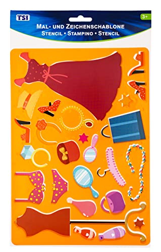 TSI 46412-6 - Mal- und Zeichenschablone "FASHION", Maße 26 x 18 cm von TSI