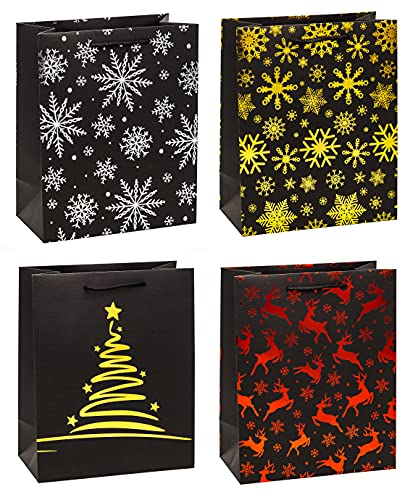 TSI Geschenktüten Weihnachten Premium, 12er Packung, Größe: Groß (HxBxT 32 x 26 x 13,5 cm), Art. Nr. 89310 von TSI