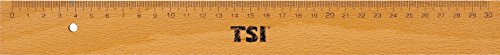 TSI Lineal 30 cm aus Holz, mit Metallkante, Art.Nr. 46230 von TSI
