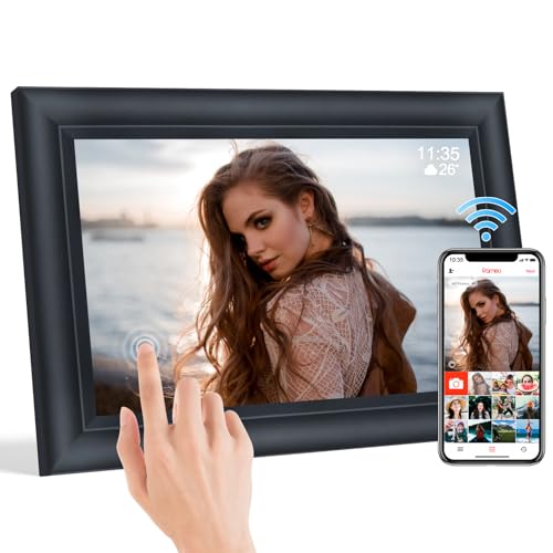 TSITSC 10,1 Zoll WiFi Digitaler Bilderrahmen, 1280x800 HD IPS Touchscreen Elektronischer FotoRahmen mit 32GB Speicher, Auto-Rotate, Fotos/Videos sofort über Frameo APP Teilen TSITSC 10,1 Zoll WiFi Digitaler Bilderrahmen, 1280x800 HD IPS Touchscreen Elektronischer FotoRahmen mit 32GB Speicher, Auto-Rotate, Fotos/Videos sofort über Frameo APP Teilen von TSITSC