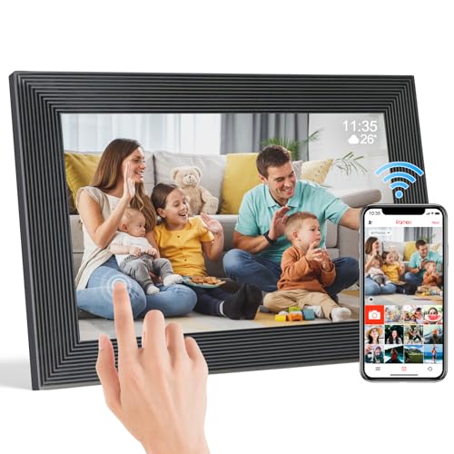 TSITSC Digitaler Bilderrahmen WLAN 10,1 Zoll, 1920x1200 HD IPS Touchscreen Elektronischer FotoRahmen mit 32GB Speicher, Auto-Rotate, Fotos/Videos sofort über Frameo APP Teilen TSITSC Digitaler Bilderrahmen WLAN 10,1 Zoll, 1920x1200 HD IPS Touchscreen Elektronischer FotoRahmen mit 32GB Speicher, Auto-Rotate, Fotos/Videos sofort über Frameo APP Teilen von TSITSC