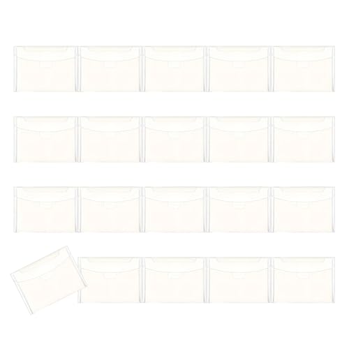 20pcs Clear File Hüllkartenumschlag 4x4inch 7x5inch 5.5x7.5inch 9 5 X 4inch 9 5 X 7 Zoll Wasserfeste Aktenspeicherbeutel von TSMORY