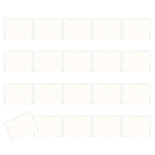 20pcs Clear File Hüllkartenumschlag 4x4inch 7x5inch 5.5x7.5inch 9 5 X 4inch 9 5 X 7 Zoll Wasserfeste Aktenspeicherbeutel von TSMORY