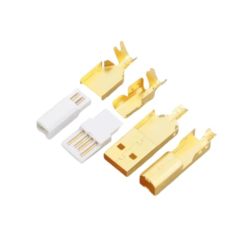 Gold Plattiert Typ A+B USB A USB Steckverbinder Tail Socket Steckverbinder Anschlussbaugruppe Adapter Stecker Steckverbinder von TSMORY
