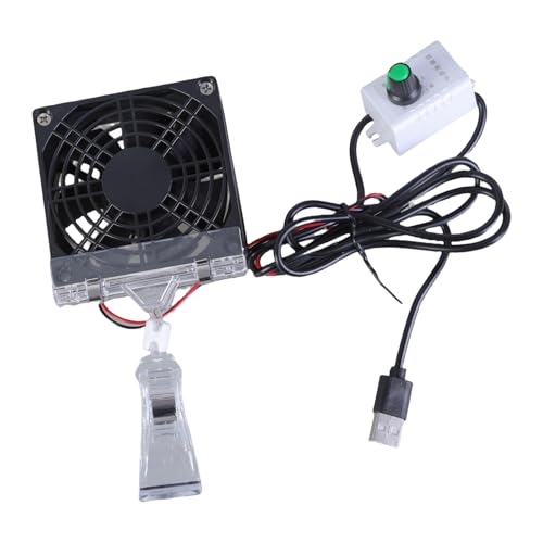 TSMORY Fischtanks Chiller Still Für Aquarium Einstellbare Aquariumkühler Temperaturkontrolle Lüfter Fischtank Kühllüftung Kühlung von TSMORY