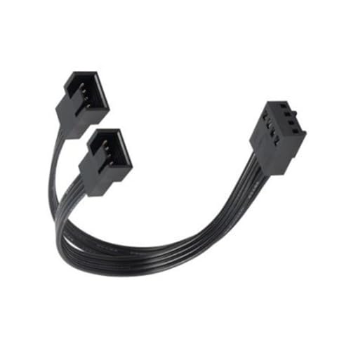 TSMORY PWMs Lüfter Splitter 4Pin Adapter Kabel 1 zu 2 Computer CPU Lüfter Splitter PC Fan Verlängerung Stromkabel Lüfter Kühlung Y Splitter von TSMORY