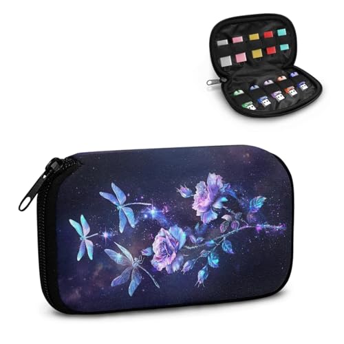 TSOVTHRID USB-Flash-Laufwerk-Hülle, 10 Steckplätze, Aufbewahrungsbox, Organizer, Daumenlaufwerk, Caes mit Reißverschluss, für Damen, Teenager, Business, Arbeit, Studium von TSOVTHRID