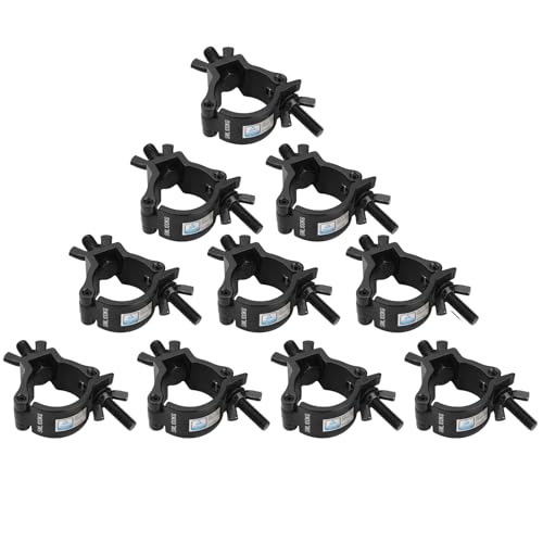 10 Stück DJ Bühnenlicht Klammern,Traverse Klemmen 50mm Durchmesser, max. Tragfähigkeit 100 kg, O-Klammer für Rohre mit 48-52mm Durchmesser,Bühnenlicht Scheinwerfer Moving Head Licht Haken 10 Stück DJ Bühnenlicht Klammern,Traverse Klemmen 50mm Durchmesser, max. Tragfähigkeit 100 kg, O-Klammer für Rohre mit 48-52mm Durchmesser,Bühnenlicht Scheinwerfer Moving Head Licht Haken von TSSS