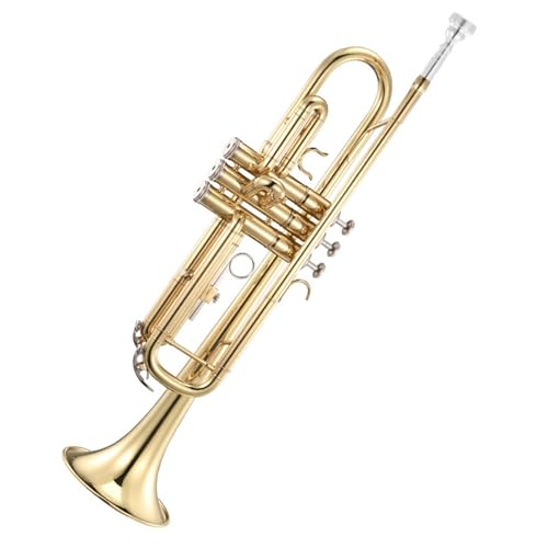 Trompete für Anfänger B-Trompete Beliebte Trompete Übungstrompete Vertrieb Lackiertes Gold von TSTS
