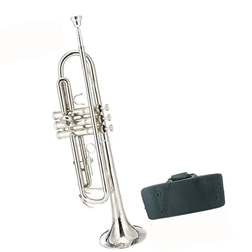 Trompete für Anfänger Trompete Instrument B Flache Nickel Silber Trompete Anfänger Professionelle Leistung Nickel Silber Professionelle Messing von TSTS