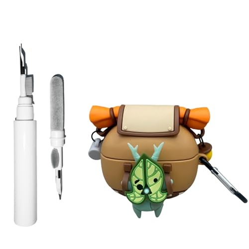 TSVSXS Süße Korok-Hülle, kompatibel mit Bose-Ultra-offenen Ohrhörern mit Schlüsselanhänger, Anime-Silikon-Yaha-Schutzhülle für Bose Ultra-Offen, mit Reinigungsset von TSVSXS