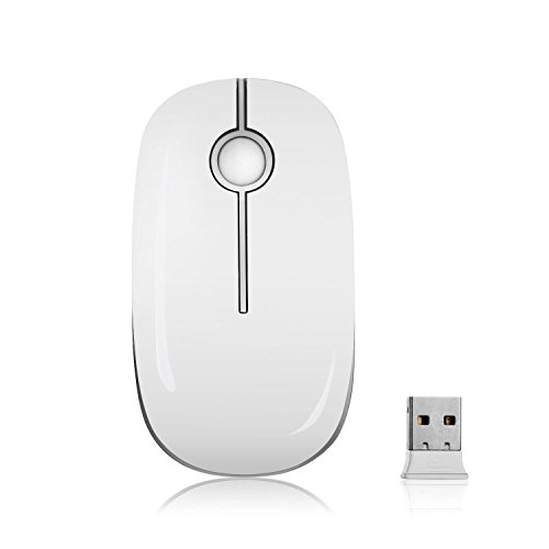 2.4G Slim Wireless Mouse with Nano Receiver, Less Noise Portable Mobile Optical Mouse for Notebook, PC, Laptop, Computer, MacBook MS001 2.4G Slim Wireless Mouse with Nano Receiver, Less Noise Portable Mobile Optical Mouse for Notebook, PC, Laptop, Computer, MacBook MS001 von TSYMO