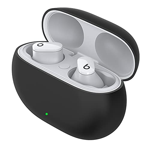 Case Cover Kompatibel mit Beats Studio Buds Bluetooth Bluetooth Headset Wireless Kopfhörer Cover, 2021 New Ersatz-Ladekoffer Gehäuse aus Silikon Stoßfestes Schutzhülle Ladecase Hülle (Schwarz) von TT-