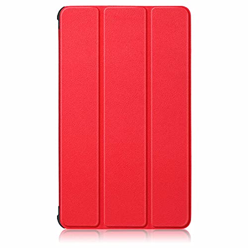 Hülle Kompatibel mit Samsung Tab A7 Lite 8.7 Zoll 2021 Tablet Protective Cases Covers, Kunstleder Hülle Schutzhülle PU mit Standfunktion Geschäftshülle Cover Case (Rot) von TT-