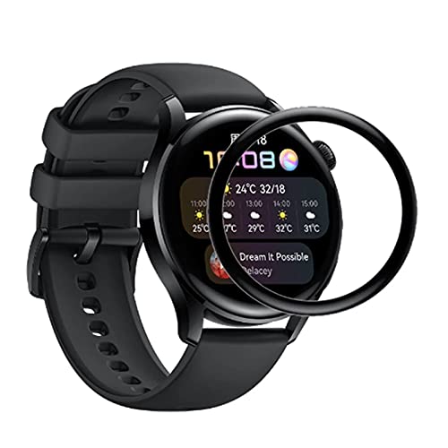 Hülle Schutzfolie Kompatibel für Huawei Watch 3 2021New, Schutzhülle Kratzfest Displayschutz TPU Case Stoßfeste/rutschfeste Anti-Kratzer Schutzhülle Abdeckung Cover -1/3/5 Stücke (3pcs) von TT-