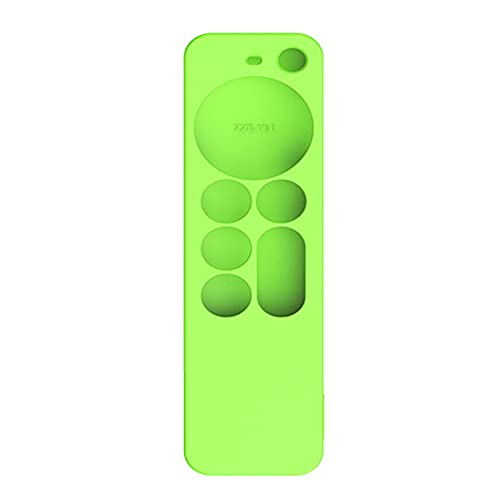 Silikon-Schutzhülle Kompatibel mit Apple TV 4K 2021 Remote Control Cover Case, Schutzhülle Kompatibel mit Apple TV 4K Siri Remote 2021 2nd Gen-Anti-Rutsch Durable Fernbedienung Schutzhülle (Grün) von TT-