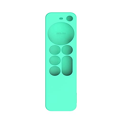 Silikon-Schutzhülle Kompatibel mit Apple TV 4K 2021 Remote Control Cover Case, Schutzhülle Kompatibel mit Apple TV 4K Siri Remote 2021 2nd Gen-Anti-Rutsch Durable Fernbedienung Schutzhülle (Minzgrün) von TT-