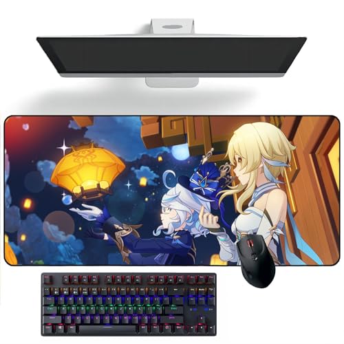 Anime Mauspad Anime-Mauspads Schreibtischunterlage Tastaturmatte, große Mauspads von TTAHL