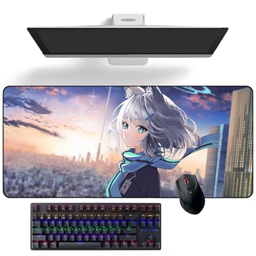 TTAHL Anime Mauspad Blue Archive Sunaōkami Shiroko Anime Mauspads Schreibtischunterlage Tastaturmatte große Mauspads TTAHL Anime Mauspad Blue Archive Sunaōkami Shiroko Anime Mauspads Schreibtischunterlage Tastaturmatte große Mauspads von TTAHL