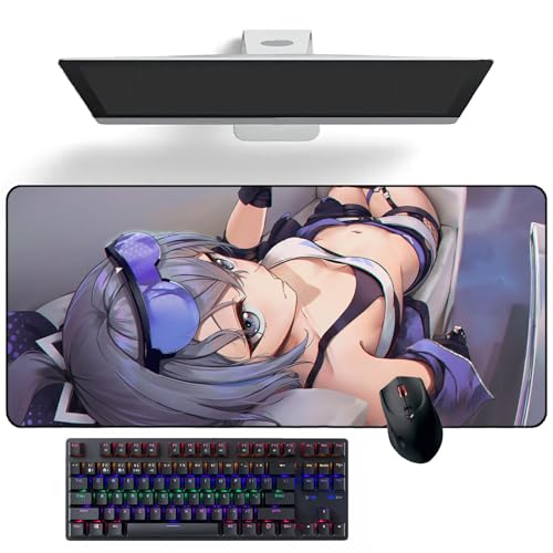 TTAHL Anime Mauspad Honkai: Star Rail Silver Wolf Anime Mauspads Schreibtischunterlage Tastaturmatte große Mauspads von TTAHL