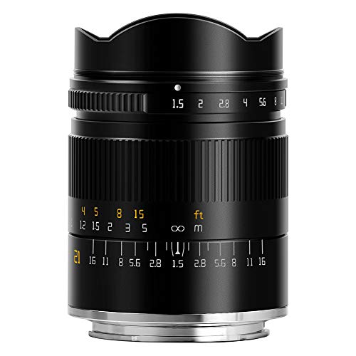 TT Artisan 21mm F1.5 ASPH Vollformat Objektiv Anschluss Sony E Mount Weitwinkelobjektiv TTAL2115SE Schwarz von TTARTISAN