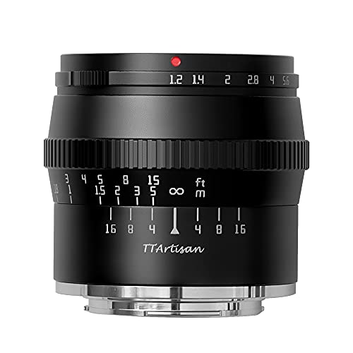 TT Artisan 50mm F1.2 APS-C Objektiv Anschluss Sony E Mount Black Manueller Fokus optischer Aufbau 11 Elemente in 7 Gruppen, TTAL5012SEB, schwarz TT Artisan 50mm F1.2 APS-C Objektiv Anschluss Sony E Mount Black Manueller Fokus optischer Aufbau 11 Elemente in 7 Gruppen, TTAL5012SEB, schwarz von TTARTISAN