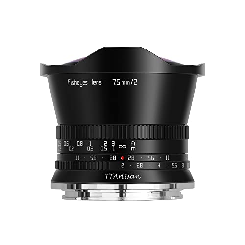 TT Artisan 7.5mm F2.0 APS-C Fisheye Objektiv Anschluss Nikon Z Mount Black Ultra-Weitwinkelobjektiv mit 180 Grad Bildwinkel TTAL07520NZ TT Artisan 7.5mm F2.0 APS-C Fisheye Objektiv Anschluss Nikon Z Mount Black Ultra-Weitwinkelobjektiv mit 180 Grad Bildwinkel TTAL07520NZ von TTARTISAN