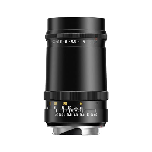 TTARTISAN 100mm F2.8 Vollformat Kameraobjektiv Manueller Fokus Einzigartige Seifenblase Bokeh Kameralinse für Natur und Porträt für Leica M Mount von TTARTISAN