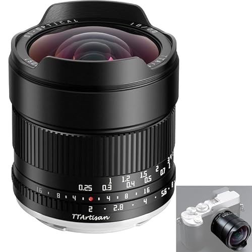 TTARTISAN 10mm F2 Objektiv APS-C MF Ultraweitwinkel für M43-Mount-Kameras ΕΡM2 Pen-F GH4 GH5 und mehr von TTARTISAN