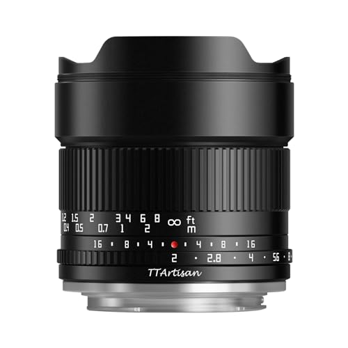 TTARTISAN 10mm F2.0 APS-C ASPH. Ultraweitwinkel Kameraobjektiv Manueller Fokus Tragbares Objektiv für Canon RF Mount von TTARTISAN